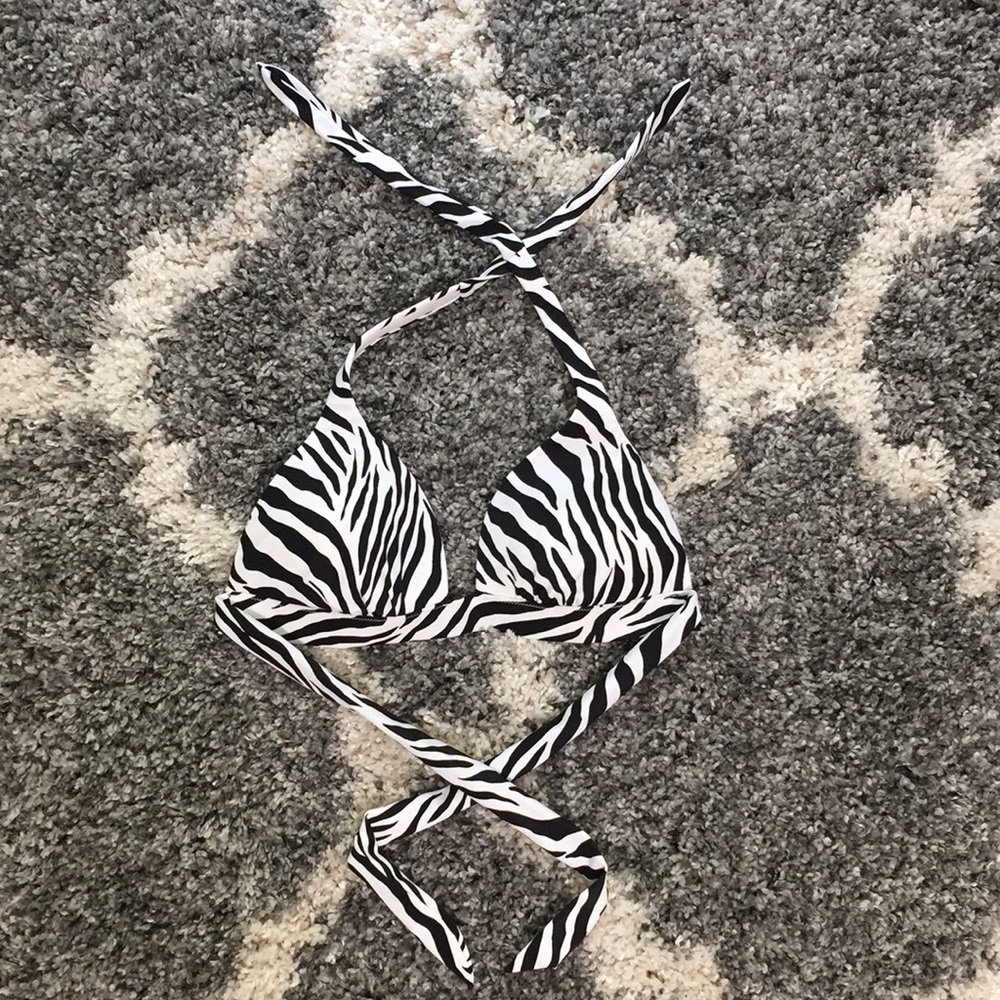 Victoria’s Secret | Zebra Print Halter Bikini Top